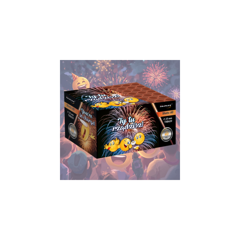 TXB620 Wyrzutnia Ty Tu Rządzisz! - 60 strzałów 25mm TXB620 Wyrzutnia Ty Tu Rządzisz! - 60 strzałów 25mm