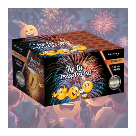 TXB620 Wyrzutnia Ty Tu Rządzisz! - 60 strzałów 25mm
