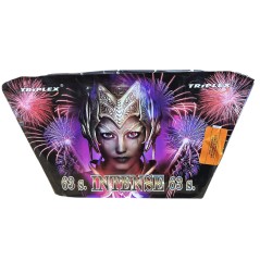 Wyrzutnia Fajerwerków Kątowa Intense TXB052 - 63 strzały 24 mm