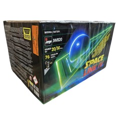 Wyrzutnia fajerwerków Space Line IV JW820 - 76 strzałów, mix efektów i kalibrów