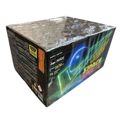 Wyrzutnia fajerwerków Space Line IV JW820 - 76 strzałów, mix efektów i kalibrów