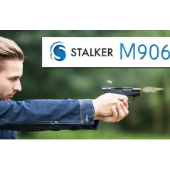Pistolet Hukowy STALKER M906 + Naboje Hukowe Mega HUK 100 sztuk - Zestaw