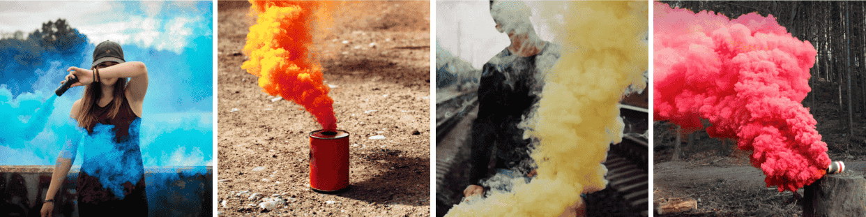 Świece Dymne i Dymy Kolorowe – na wesele, sesje zdjęciowe i do ogrodu