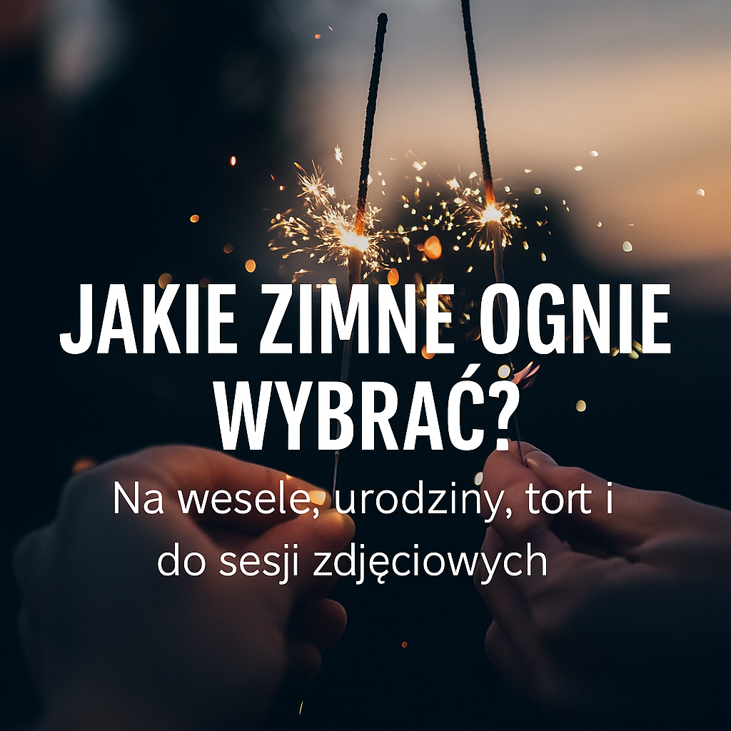Zimne ognie na wesele, urodziny i sesje zdjęciowe – który model wybrać i dlaczego warto?