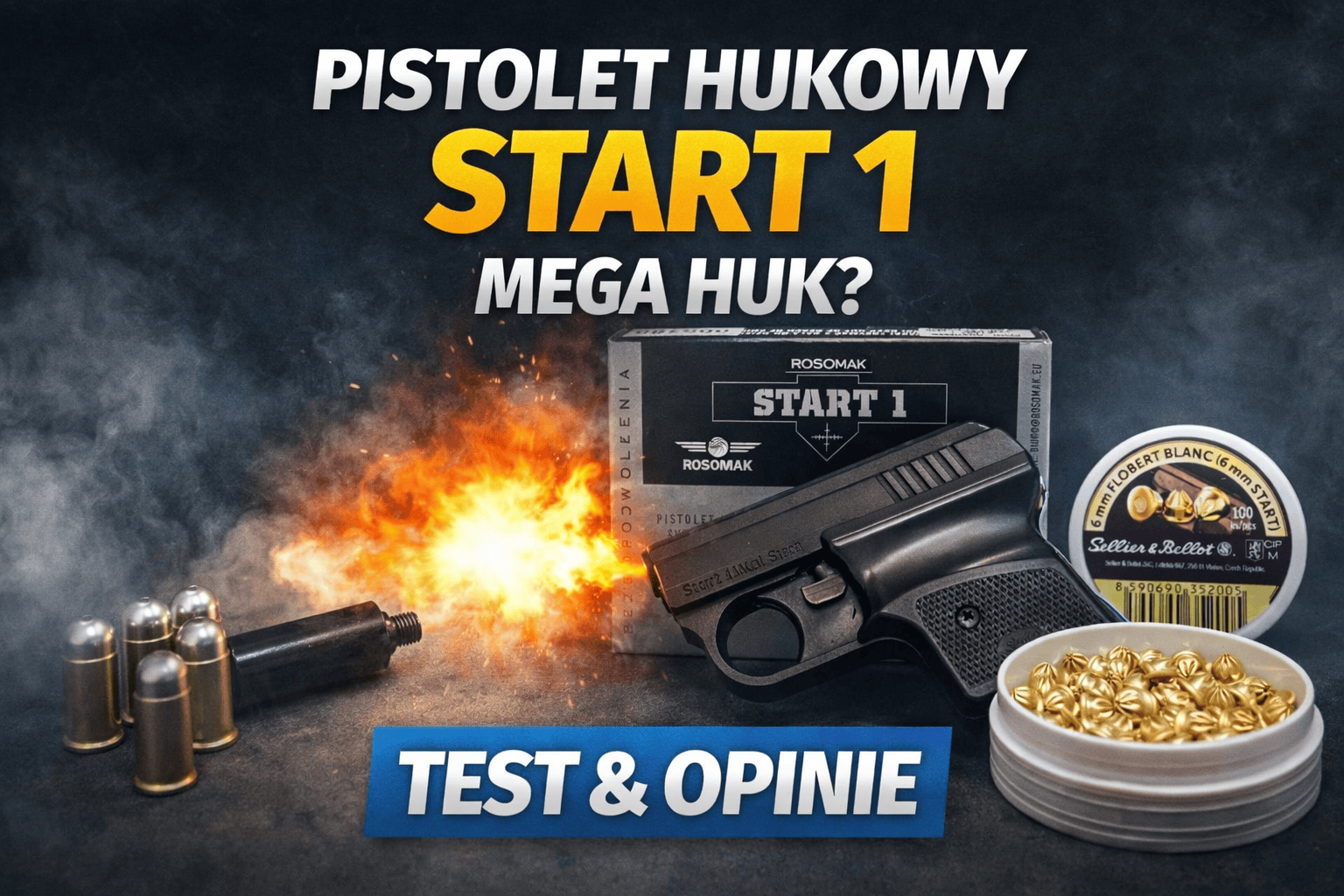 Pistolet hukowy Start 1 – opinie, test, dane techniczne i zestaw 6 mm