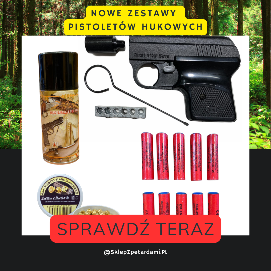 PISTOLETY HUKOWE 6MM BEZ ZEWOLENIA - NOWE, KOMPLETNE ZESTAWY!