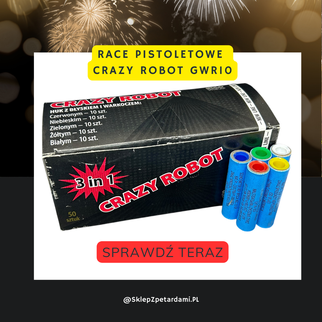 Race Pistoletowe Crazy Robot GWR10 – Nowość w naszej ofercie!